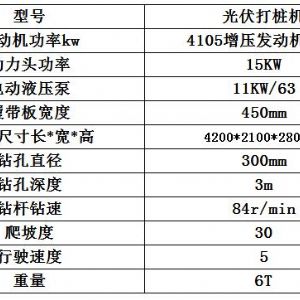 長螺旋光伏打樁機