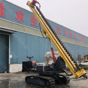 直銷光伏履帶鉆孔機，螺旋光伏鉆孔機
