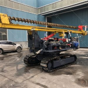 履帶光伏鉆孔機，光伏螺旋鉆孔機報價